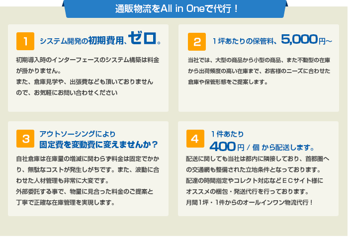 通販物流代行サービス
